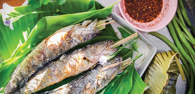 Cá lóc nướng trui Miền Tây